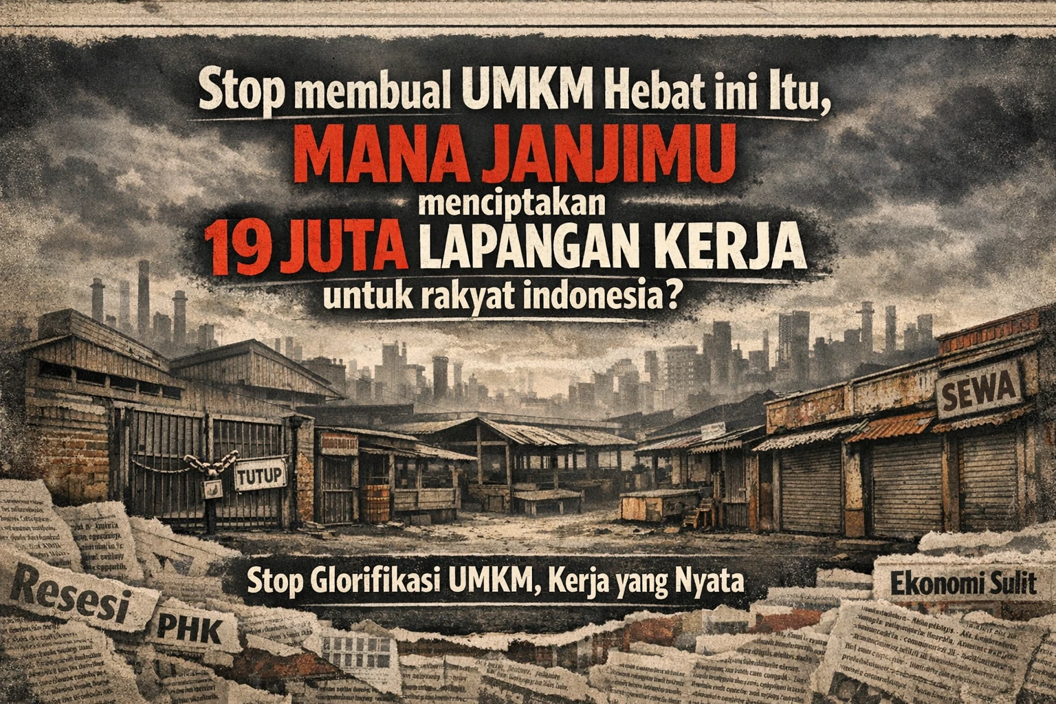 19 juta lapangan kerja indonesia UMKM