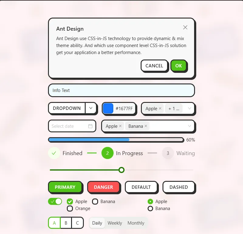 referensi desain website bagus ant design