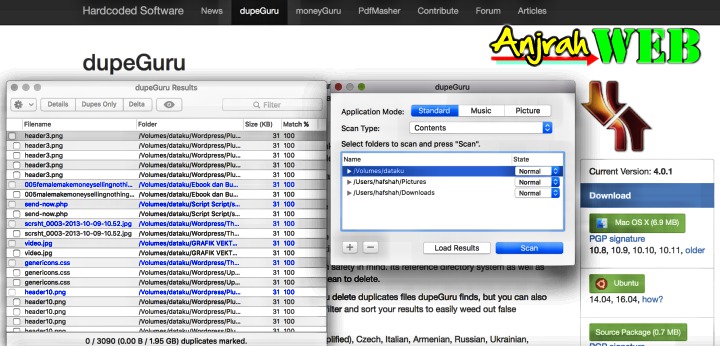 software untuk mencari file yang duplikat dalam hardisk macbook kita