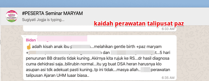 kaidah perawatan tali pusar paz blur