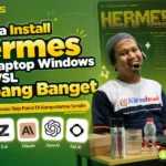 panduan install ai agent hermes di PC windows